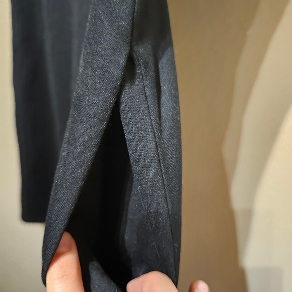 White House Black Market A Line High Neck Black Dress Size 10 - Picture 4 of 7